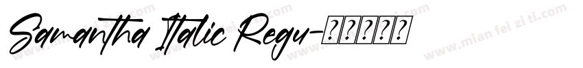 Samantha Italic Regu字体转换